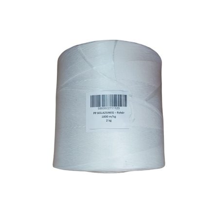 Bálakötöző zsineg, PP, 1800 m/kg, fehér, 2 kg
