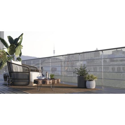 Square műanyag kertirács, 0,5 x 5 m antracit