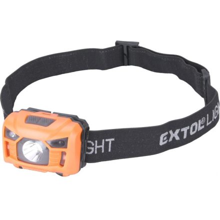 LED fejlámpa, 3 W, 100 lumen, tölthető akkuval