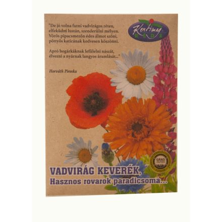 Vadvirág vetőmagkeverék fűpapír tasakban