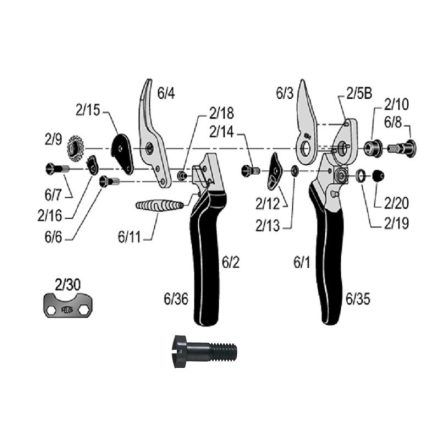 Felco csavar pengéhez 20-6/6