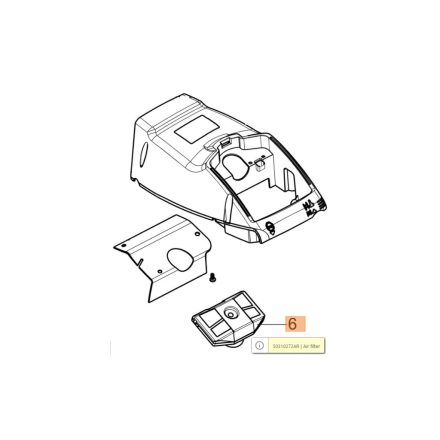 Légszűrő betét Oleo-Mac GSH510, GSH560, MTH5100  gépekhez