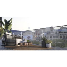 Square műanyag kertirács, 0,5 x 5 m, ezüst