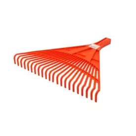 Műanyag lombseprű, nyelezett, 30 fogú, 70 cm