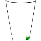 Chelsea félkör támasztó karó, 40 x 80 cm 