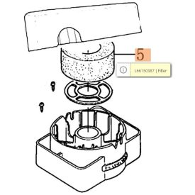   Légszűrő betét szivacs K700H, K800H motorokhoz (MH kapálógépek)