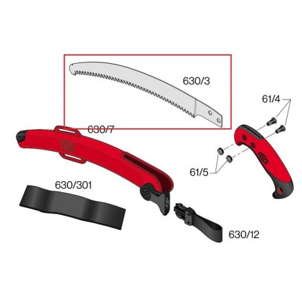 Felco 630 fűrészlap, 330 mm