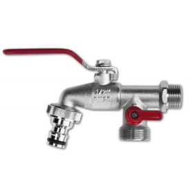 Kerti csap 3/4" 2x1" tömlővéggel 