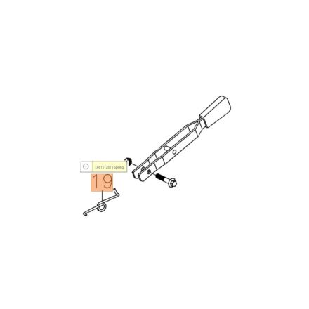 Rugó tolókarnál Oleo-Mac MH198 RK és RKS rotátorokhoz