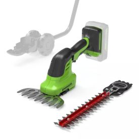   Greenworks  G24SHT 24V akkumulátoros sövényvágó + bukszusnyíró akku és töltő nélkül