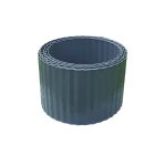 Steely Bordura galvanizált acél ágyásszegély, 14 cm x 6 m, antracit