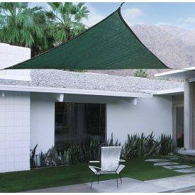 Sun-Net Kit szőtt napvitorla, tissé, 3 x 3 x 3 m, zöld