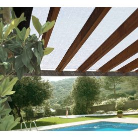 Sun-Net 70% szőtt árnyékoló háló, 4 x 5 m, fehér