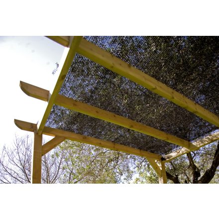 Sun-Net 70% szőtt árnyékoló háló, 3 x 4 m, fekete