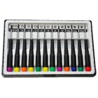 JF102 műszerész csavarhúzó készlet, 12 db 