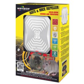   Weitech vibrációs rezgő patkány és egérriasztó tetőtérre