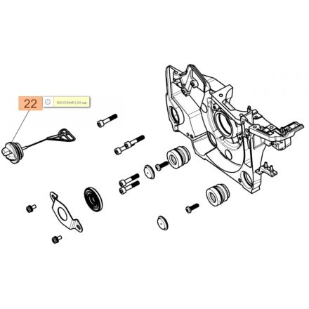 Olajsapka GSH400, GSH510, GSH560, MTH5100, MTH5600 láncfűrészekhez