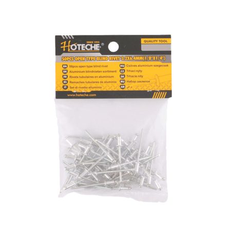 Hoteche popszegecs, 4 mm x 9,5 mm, 50 db