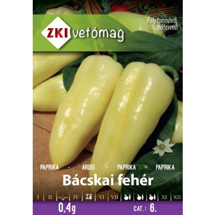 Bácskai fehér paprika vetőmag