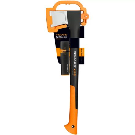 Fiskars X17 hasítófejsze + Xsharp fejsze- és késélező