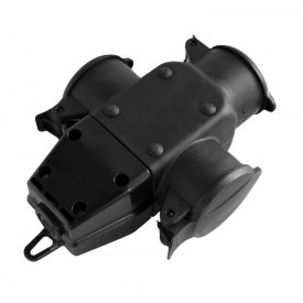 3 utas gumi villamossági elosztó, 16 A 