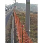 Masnet 14 140g/m2 - narancssárga elkorlátozó kerítés 1m x 50 m