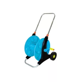 Tömlőkocsi locsolópisztollyal és adapterekkel