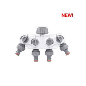 White Line 4 elosztó elzáróval, 1"-3/4"