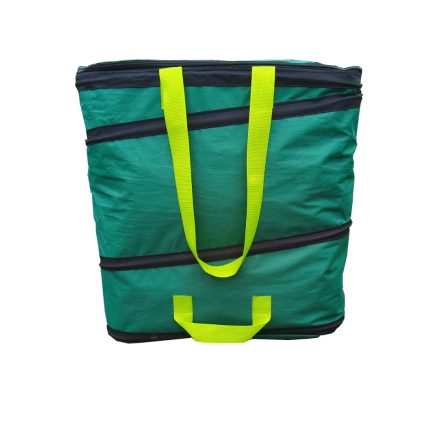 Pop Up Square becipzárazható lombgyűjtő fedéllel, 175 liter, zöld