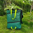 Pop Up Square becipzárazható lombgyűjtő fedéllel, 175 liter, zöld
