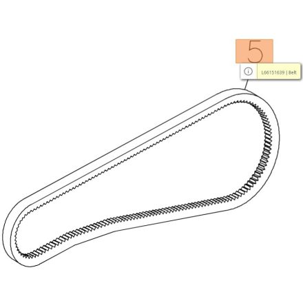 Ékszíj Oleo-Mac MH 198 RKS rotátorhoz