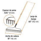 Truper gereblye, 16 fogas 