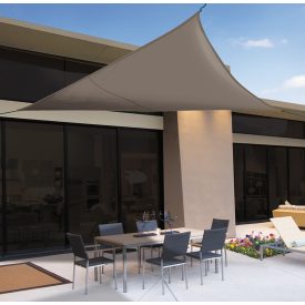   Sun-Net Kit napvitorla, poliészter, 3,6 x 3,6 x 3,6 m, barna