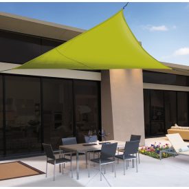 Sun-Net Kit poliészter napvitorla, 3,6 x 3,6 x 3,6 m, zöld