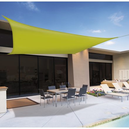 Sun-Net Kit napvitorla, poliészter, 3,6 x 3,6 m, zöld