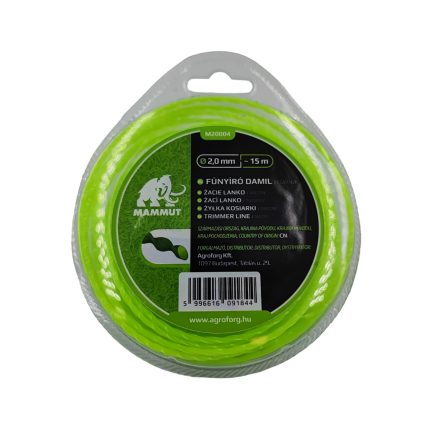 Mammut damil szögletes profillal