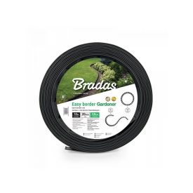   Univerzális szegély SET, 10 m x 38 mm, fekete + 20 db tüske 