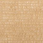 Recynet szőtt árnyékoló háló gomblyukakkal, 1,5 m x 10 m, homok