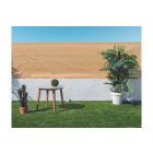 Recynet szőtt árnyékoló háló gomblyukakkal, 2 m x 10 m homok