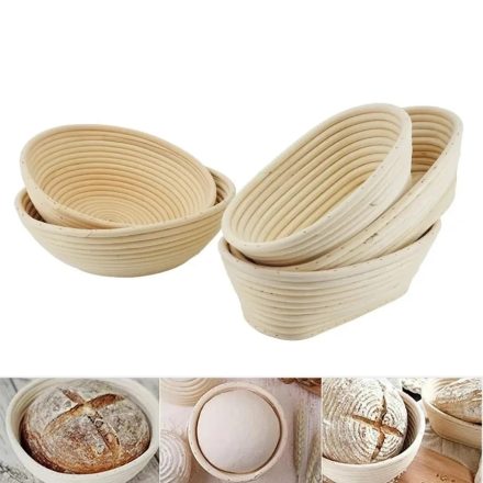 Perfect Home szakajtó / kelesztő tál, ovális, 28 x 14 x 7 cm, rattan 