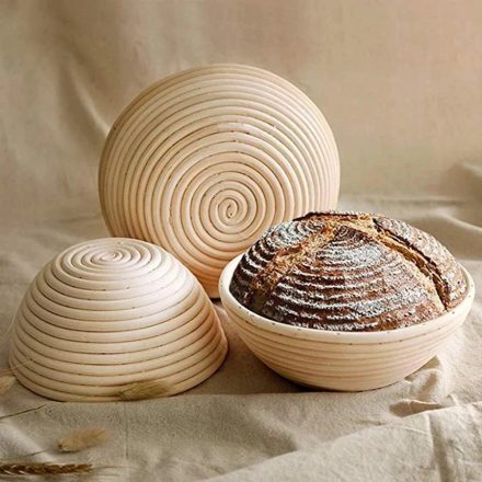 Perfect Home szakajtó / kelesztő tál, kerek, 25 x 8 cm, rattan