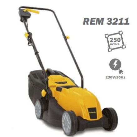 Riwall REM 3211 fűgyűjtős elektromos fűnyíró, 32 cm
