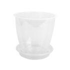 Orchidea virágcserép alátét, 13,3 cm, átlátszó