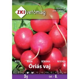 Óriás vaj retek vetőmag, 3 g