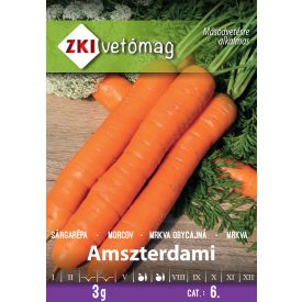Amszterdami sárgarépa vetőmag, 3 g