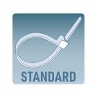 Kábelkötegelő, 2,5 mm x 100 mm, 100 db, színes