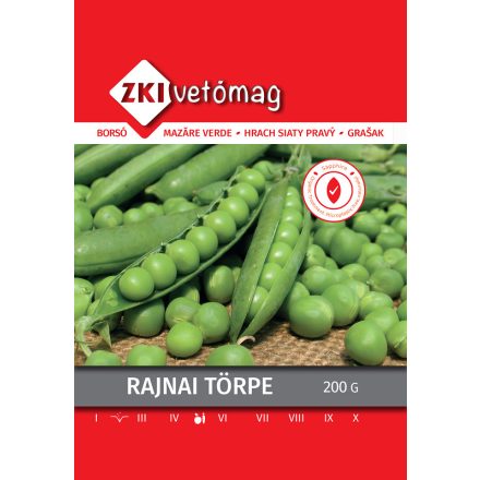 Rajnai törpe zöldborsó vetőmag, 200 g
