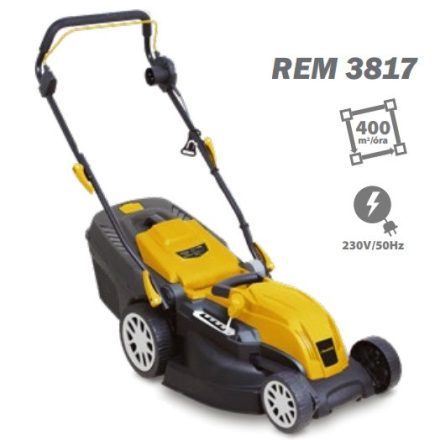 Riwall REM 3817 elektromos fűgyűjtős fűnyíró, 400m2 1700W                                      EM4