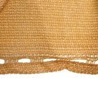 Recynet szőtt árnyékoló háló gomblyukakkal, 1 m x 10 m, homok