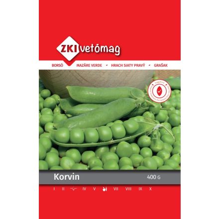 Korvin zöldborsó vetőmag, 400 g
